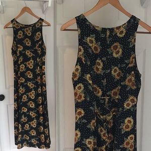 Vintage 90’s My Michelle Sunflower Dress, Sz 9/10